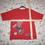 Large - Vintage Y2K bugle boy hip-hop 1990s soccer t-shirt