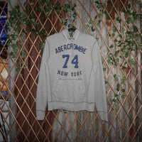 Medium - Vintage Y2K Abercrombie & Fitch raw hem 00s hoodie