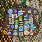 Vintage y2k girl scouts made in usa patch aop 1990s vest