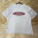 Vintage y2k pizza my heart monterey faded 2000s t-shirt
