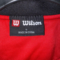 Vintage y2k wilson embroidered logo 00s zip up track jacket