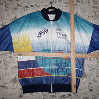 XXL - Vintage Y2K HUTTIG X Dupont TYVEK 90s aop windbreaker