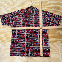 Vintage y2k buda bean brooklyn AOP fight button up t-shirt