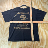 Vintage Y2K metallica death magnet skull 2000s tour t-shirt