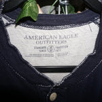 Medium -Vintage Y2K American Eagle embroider henley LS shirt