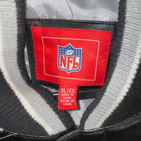 Vintage Y2K Oakland Raiders leather 2000s embroidered jacket