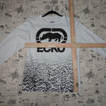 Large - Vintage / Y2K Ecko UNLTD. Rhino logo zebra print tee
