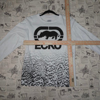 Large - Vintage / Y2K Ecko UNLTD. Rhino logo zebra print tee