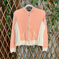 Vintage Y2K BCBG femme 2000s rhinestone bling zip up hoodie