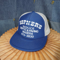 OSFA - Vintage Hefner‘s backhoe septic and paving Madera hat