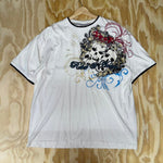 Vintage y2k paco jeans grunge skull t-shirt