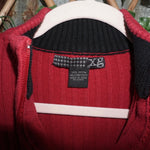 Medium - Vintage Y2K XG stripe knit 00s quarter zip sweater