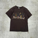 Vintage y2k new orleans brown t-shirt
