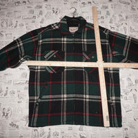 XL - Vintage Y2K woolrich plaid flannel usa made 90s jacket