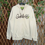 Vintage Y2K Quiksilver zip up fleece lined embroider hoodie