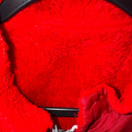 Vintage Y2K mechanic stripe 80s embroider sherpa line jacket