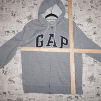 Medium - Vintage Y2K gap 2000s embroidered zip up hoodie