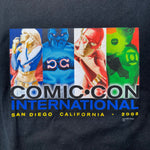 Vintage Y2K comic con supergirl flash DC superhero t-shirt