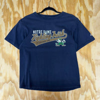 Vintage y2k notre dame univeristy fighting irish adidas tee