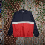 Medium - Vintage Y2K Adidas 2tone half zip 1980s windbreaker