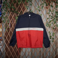 Medium - Vintage Y2K Adidas 2tone half zip 1980s windbreaker