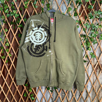 Vintage Y2K element surf skate grunge 2000s zip up hoodie