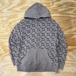 Vintage y2k indigo star monogram 2000s grunge zip up hoodie