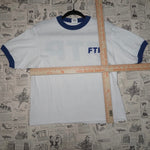 Medium - Vintage Y2K FTP F**K the population ringer t-shirt