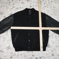 L - Vintage / Y2K 1990's Biker Style Bomber/Varsity Jacket