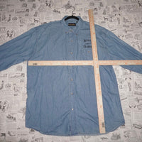 XL-Vintage Y2K renegade classics button up denim biker shirt