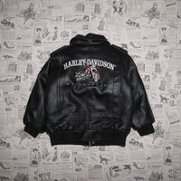 5 -Vintage Y2K Harley Davidson 90s motorcycle leather jacket