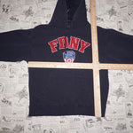 Medium - Vintage Y2K FDNY New York embroidered 1990s hoodie