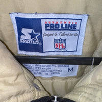 Vintage Y2K New Orleans Saints 90s starter zip puffer jacket