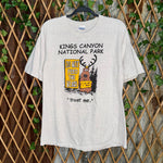 Vintage Y2K Kings Canyon national parks funny bear t-shirt