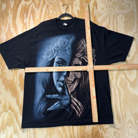 Vintage Y2K native tribal skull chicano 2000s og abel tshirt