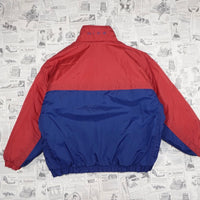 Medium - Vintage Y2K Nike zip up puffer 1990s quilted jacket