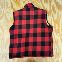 Medium - Vintage y2k 1970s flannel vest sherpa lined keith stuart