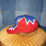 Vintage Y2K CAT caterpillar zig sawtooth embroider 1990s hat