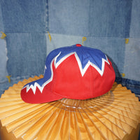 Vintage Y2K CAT caterpillar zig sawtooth embroider 1990s hat