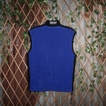 Large-Vintage Y2K dirt designs zip essential 90s fleece vest