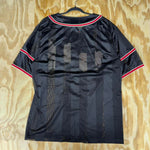 XL - Vintage y2k new york button up baseball jersey mesh t-shirt
