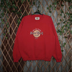 Large -Vintage Y2K Hard rock cafe miami heavy 90s sweatshirt