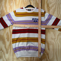 Vintage guess jeans striped pullover embroider 1990s sweater