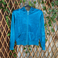 Vintage Y2K casual land 00s femme juicy style zip up hoodie