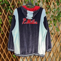Vintage Y2K P.Miller velour embroider 00s hip hop zip hoodie