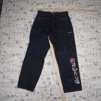 36X34 - Vintage Y2K Platinum Fubu Pants embroidered fat
