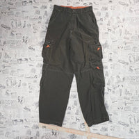 28x30 - Vintage Y2K windbreaker pants cargo carbon
