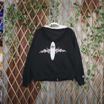 Large -Vintage Y2K Honolulu wahine embroider 00s surf hoodie