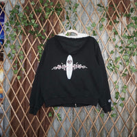 Large -Vintage Y2K Honolulu wahine embroider 00s surf hoodie