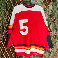 Vintage y2k napierville flame 1990s canada hockey jersey